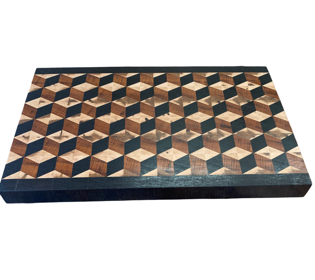 3D Cube Tiger Border
