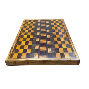 End Grain Purple Yellow Cutting Board