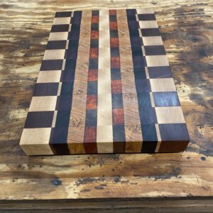 Multi Checkered End Grain Cutting Board 16"