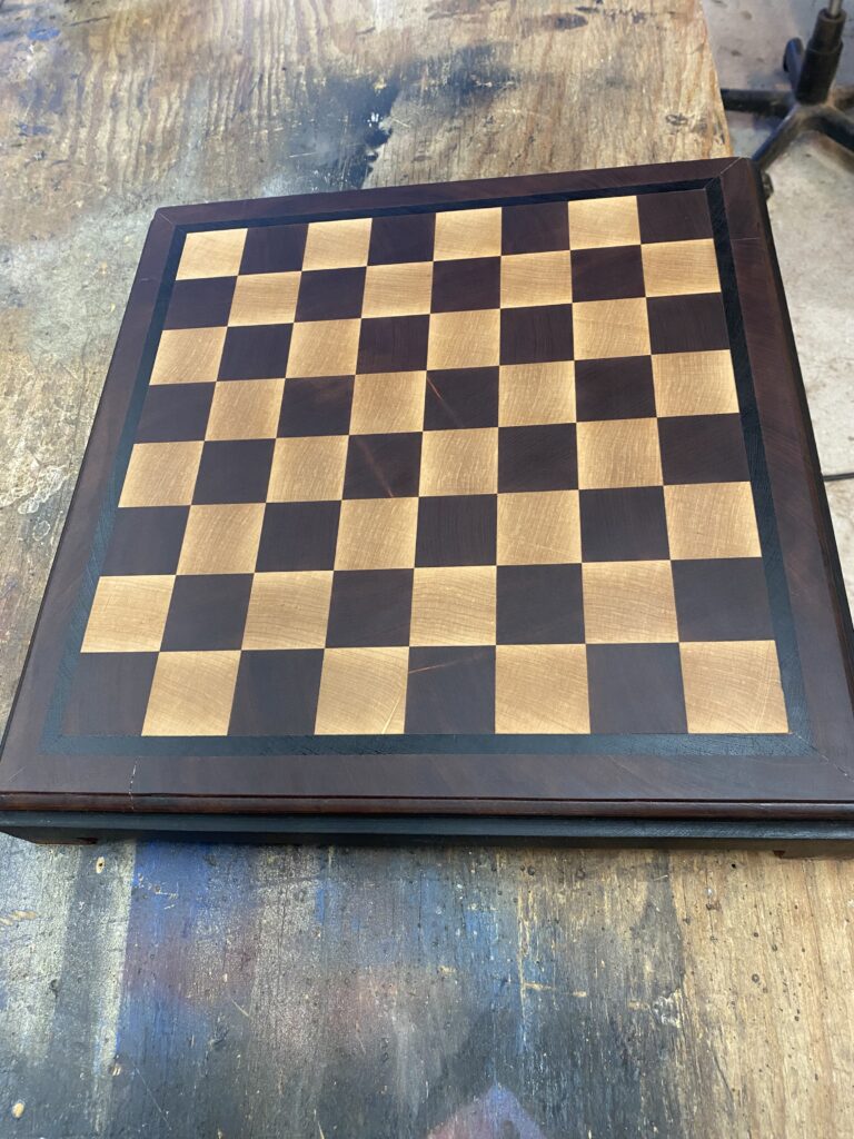 Custom Crafted Solid Wood Chess Board handcrafted by Fifeco Woodworks