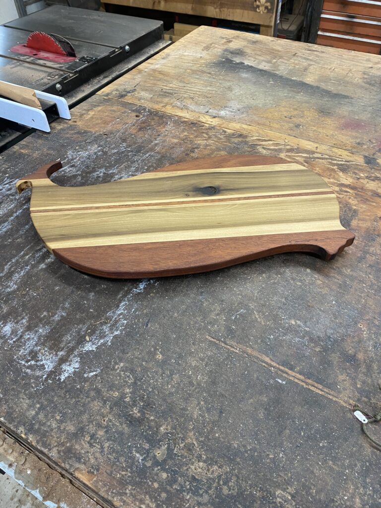 Custom crafted Whale Charcuterie Board handcrafted by Fifeco Woodworks