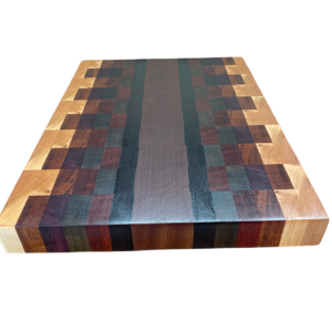 end grain multicolor 18"