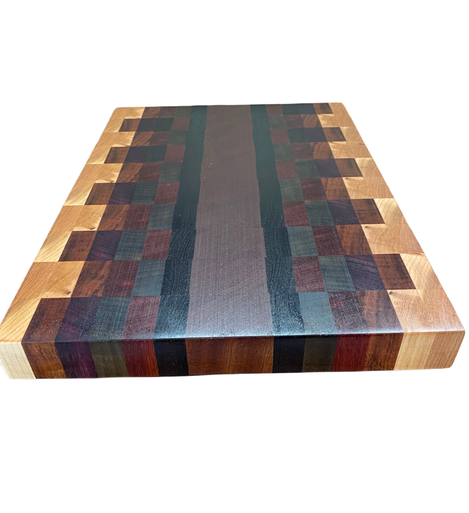 end grain multicolor 18"