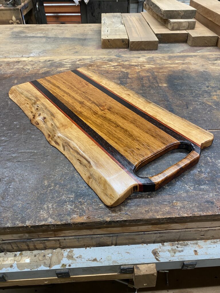 Live Edge Cherry Large Charcuterie Board handcrafted by Fifeco Woodworks