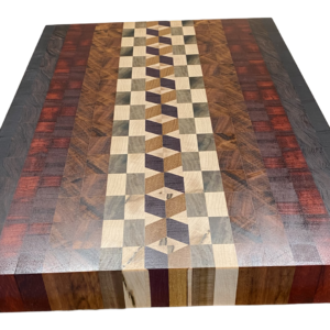 3D Cube Combo Cutting Board 22 x 15 x 2