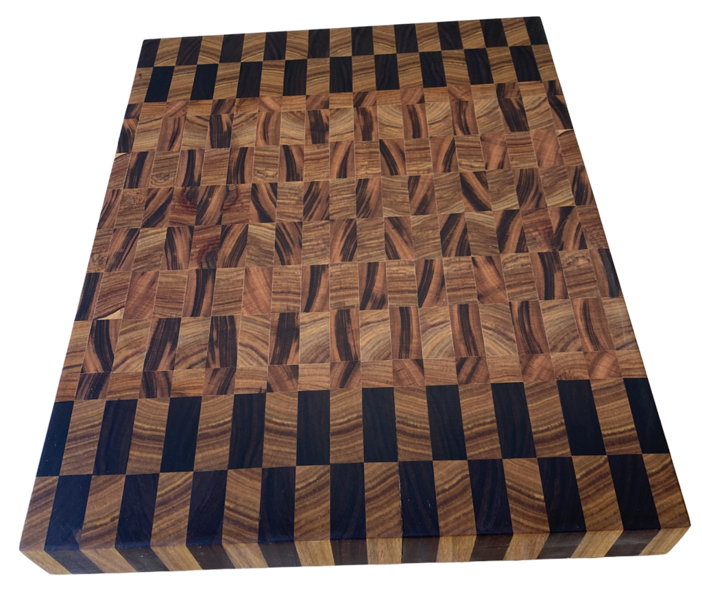 Ordered Chaos End Grain Cutting Board handcrafted by Fifeco Woodworks