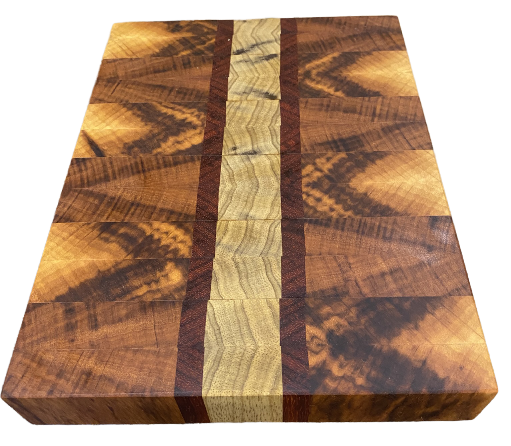 End Grain Veggie Board handcrafted by Fifeco Woodworks